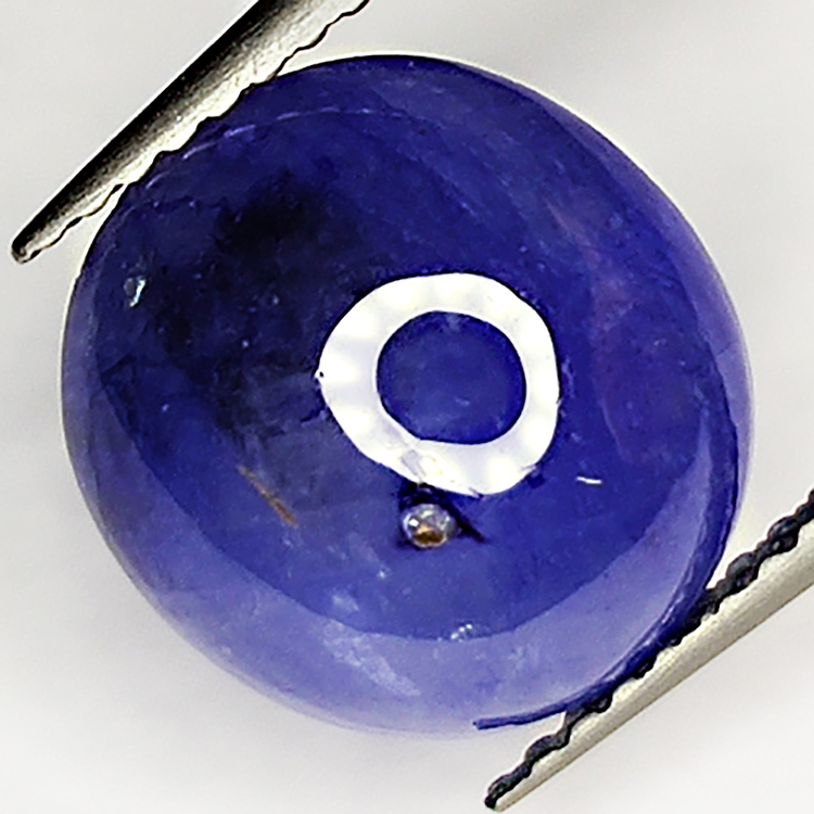 5.12ct Blue Sapphire cabochon oval 11.0x10.1mm