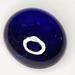 7.45ct Bleu Saphir cabochon ovale 11.3x9.9mm