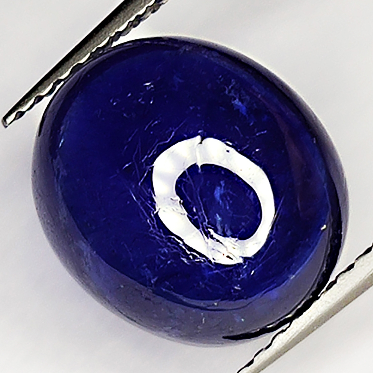 7.45ct Zaffiro Blu cabochon ovale 11.3x9.9mm