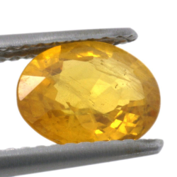 1.73ct Yellow Sapphire Oval Cut 8.39x6.96mm