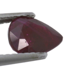 1,39ct Ruby Pear Cut