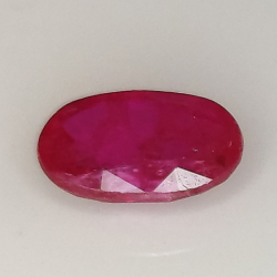 1.28ct Ruby oval cut 8.1x5.4mm