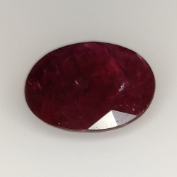 4.06ct Ruby oval cut 11.6x9.7mm