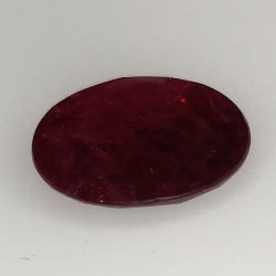 4.06ct Ruby oval cut 11.6x9.7mm