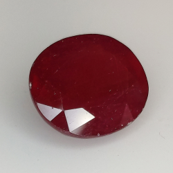 13.77ct Ruby oval cut 14.7x12.7mm