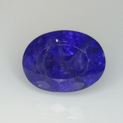 4.44ct Tanzanite coupe ovale 10.5x7.8mm