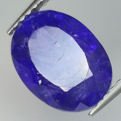 4.44ct Tanzanite coupe ovale 10.5x7.8mm