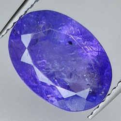 3.05ct Tanzanite oval cut 10.5x7.6mm