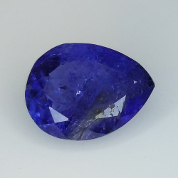 3.83ct Tanzanite pear cut 11.4x8.7mm