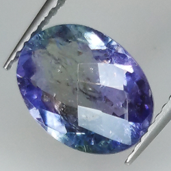 2.97ct  Tansanit ovalschliff 10.5x8.0mm