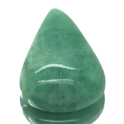 Émeraude 18,94 ct en cabochon taille poire 23,06 x 16,08 mm