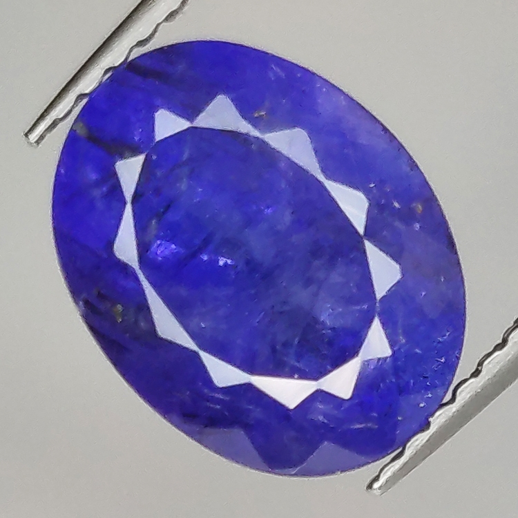 3.71ct Tanzanite taglio ovale 10.5x8.2mm