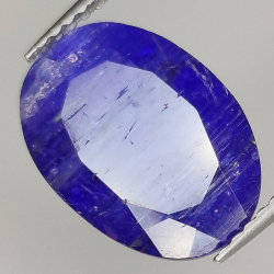 4.74ct Tanzanite taglio ovale 13.1x9.3mm