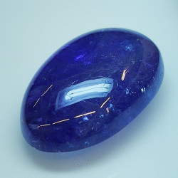 19.70ct Tanzanite cabochon oval 21.2x13.4mm