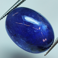 17.07ct Tanzanite cabochon oval 17.3x13.3mm