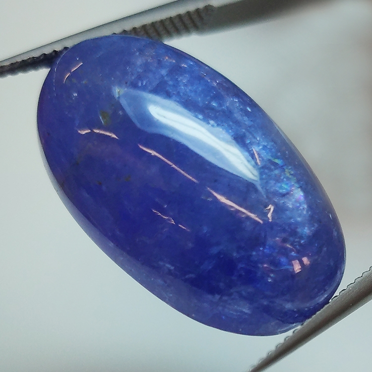 25.82ct Tanzanite cabochon oval 22.9x13.6mm