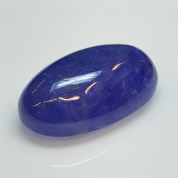 25.82ct Tansanit cabochon oval 22.9x13.6mm