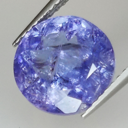 4.60ct Tansanit rundschliff 10.1x10.0mm