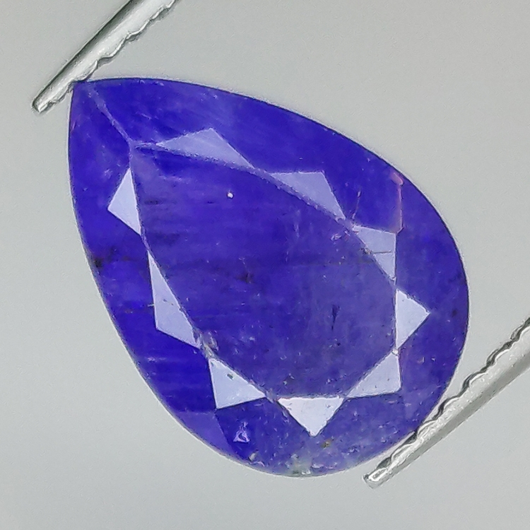 3.91ct Tanzanite pear cut 11.6x8.1mm