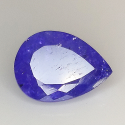 3.83ct Tanzanite pear cut 11.7x8.6mm