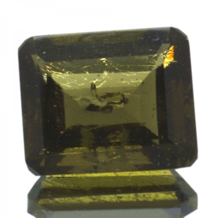 3,94ct Moldavite Emerald Cut