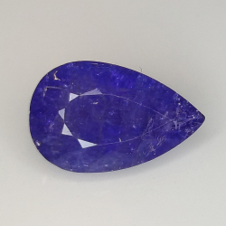 3.42ct Tanzanite pear cut 12.0x7.7mm