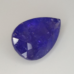 3.42ct Tanzanite pear cut 12.0x7.7mm