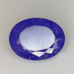 3.79ct Tanzanite oval cut 11.0x8.6mm