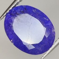 3.79ct Tanzanite cuope ovale 11.0x8.6mm