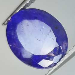 3.84ct Tanzanite taglio ovale 9.9x8.2mm