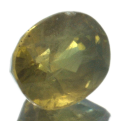 Saphir vert 1,40 ct taille ovale 6,69x5,27 mm