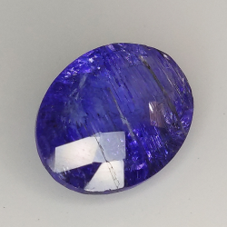 3.88ct Tansanit ovaleschliff 11.8x8.8mm