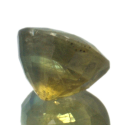 1,40 ct grüner Saphir im Ovalschliff 6,69 x 5,27 mm