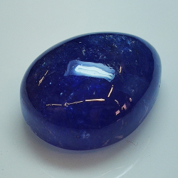 26.16ct  Tanzanite cabochon pera 19.7x15.7mm