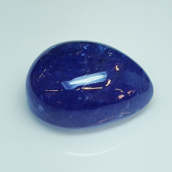 26.16ct  Tanzanite cabochon pera 19.7x15.7mm