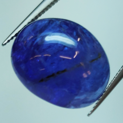 17.22ct Tanzanite cabochon oval 15.5x13.3mm