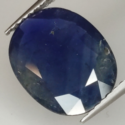 3.78ct Blue Sapphire oval cut 12.1x9.6mm