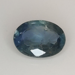 1.43ct Saphir Bleu coupe ovale 8.0x6.0mm