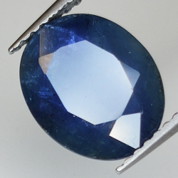 4.20ct Blauer Saphir Ovalschliff 10.7x8.6mm