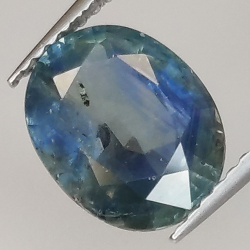 3.07ct Zaffiro blu taglio ovale 10.1x7.9mm