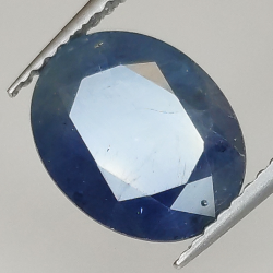 4.28ct Saphir Bleu coupe ovale 10.8x8.6mm