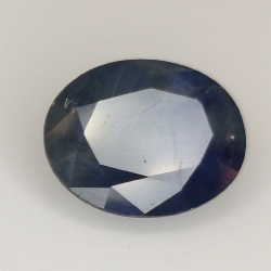 4.28ct Saphir Bleu coupe ovale 10.8x8.6mm