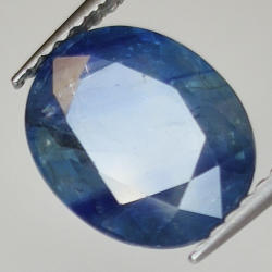 3.27ct Blauer Saphir Ovalschliff 9.9x8.0mm