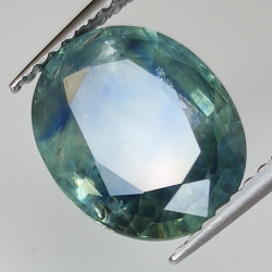 3.92ct Zafiro Azul talla oval 10.6x8.6mm