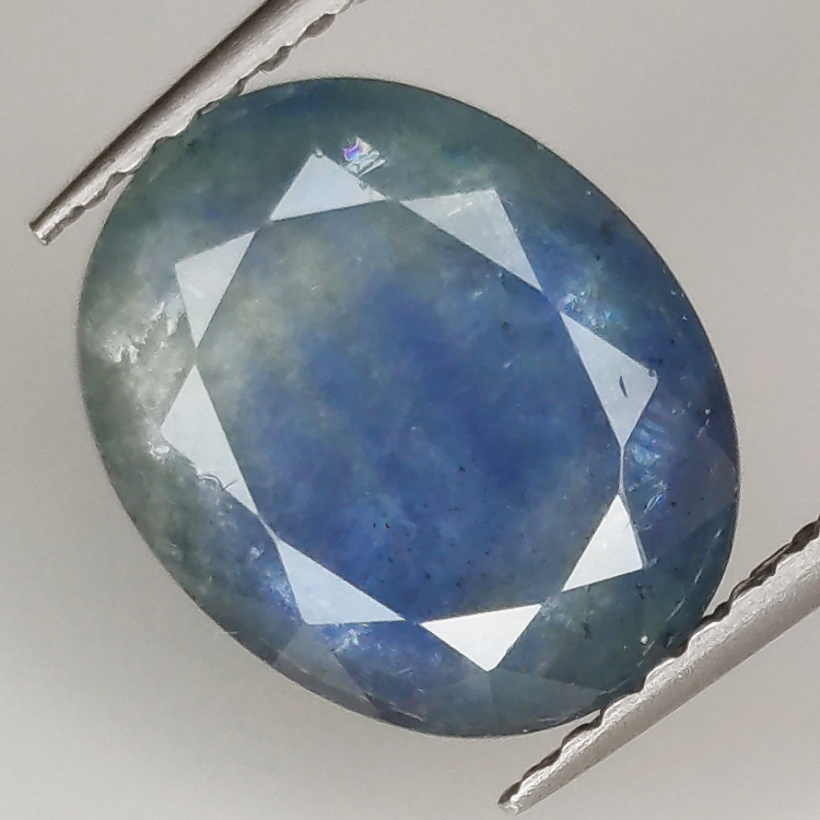 3.93ct Blauer Saphir Ovalschliff 11.0x8.7mm