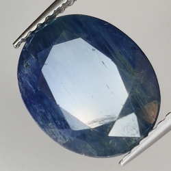 3.88ct Zaffiro blu taglio ovale 10.8x8.6mm