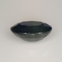 4.64ct Blauer Saphir seideneffekt ovalschliff 10.9x8.7mm