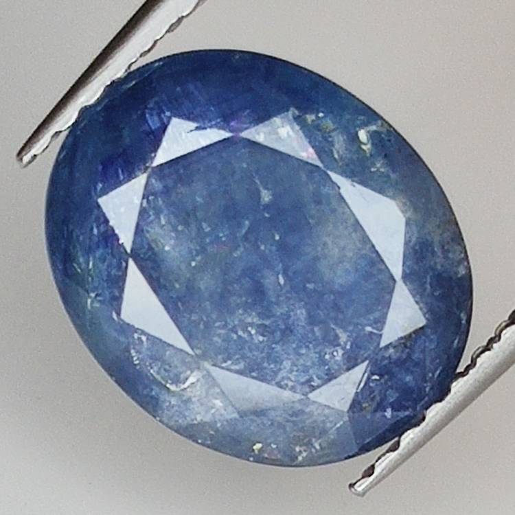 4.40ct Zaffiro blu taglio ovale 10.6x8.6mm