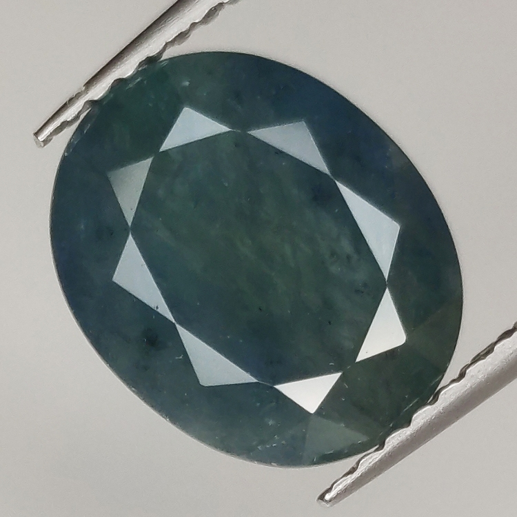 4.37ct Saphir Bleu coupe ovale 10.7x8.7mm