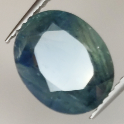 3.95ct Blauer Saphir Ovalschliff 10.7x8.6mm